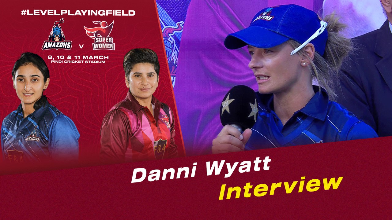 Danni Wyatt Interview | Amazons vs Super Women | Match 3 | Women's League Exhibition | PCB | MI2T