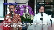 Ketika Mahfud MD dan Sri Mulyani Salaman Usai Bahas Masalah Rp 300 T