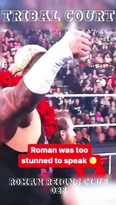 Roman Reigns and Jey and Jimmy Uso and solo sikoa and Sami zayn in Tribal court