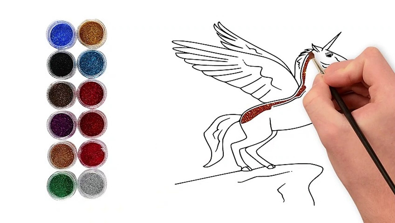 Drawing and Painting Horse for Kids & Toddlers  Simple Art Tips | Colouring pages for kids