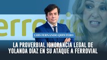 La proverbial ignorancia legal de Yolanda Díaz en su ataque a Ferrovial