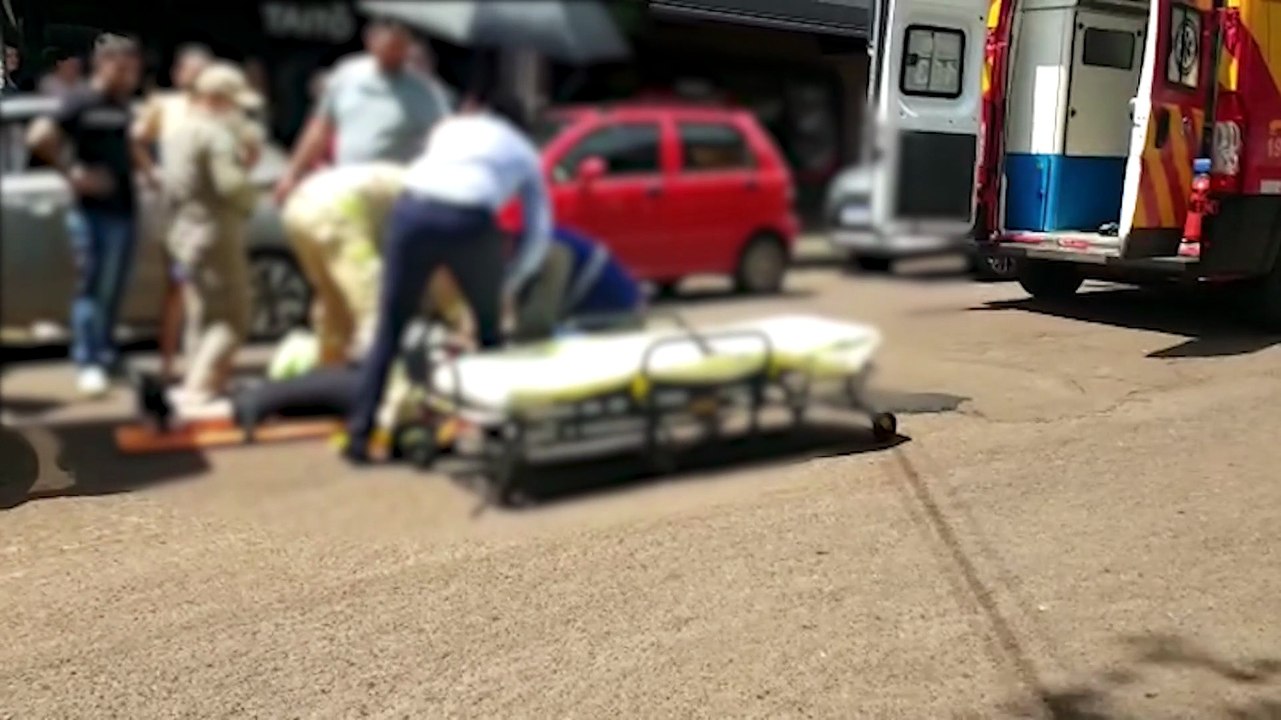 Atropelamento deixa idosa com ferimentos na cabeça e no corpo