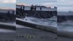 Zeytinburnu Sahili'nde görülen ceset rüzgarın etkisiyle denizde kayboldu