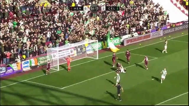 Heart of Midlothian vs Celtic - scottish cup quarter final 2 half