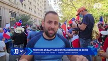 Protestas en Santiago de Chile contra el presidente Gabriel Boric