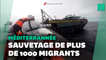 Plus de 1300 migrants secourus en Méditerranée