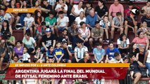Argentina jugará la final del mundial de futsal femenino ante Brasil