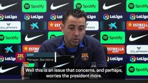 Xavi fully focused on football rather than refereeing scandal