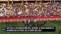 Así fue la celebración del Juvenil A tras vencer al Almería en la final de la Copa del Rey