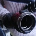 Red turbo intercooler hose change to a black fix hose on a BMW X5 E70 M57 286HP