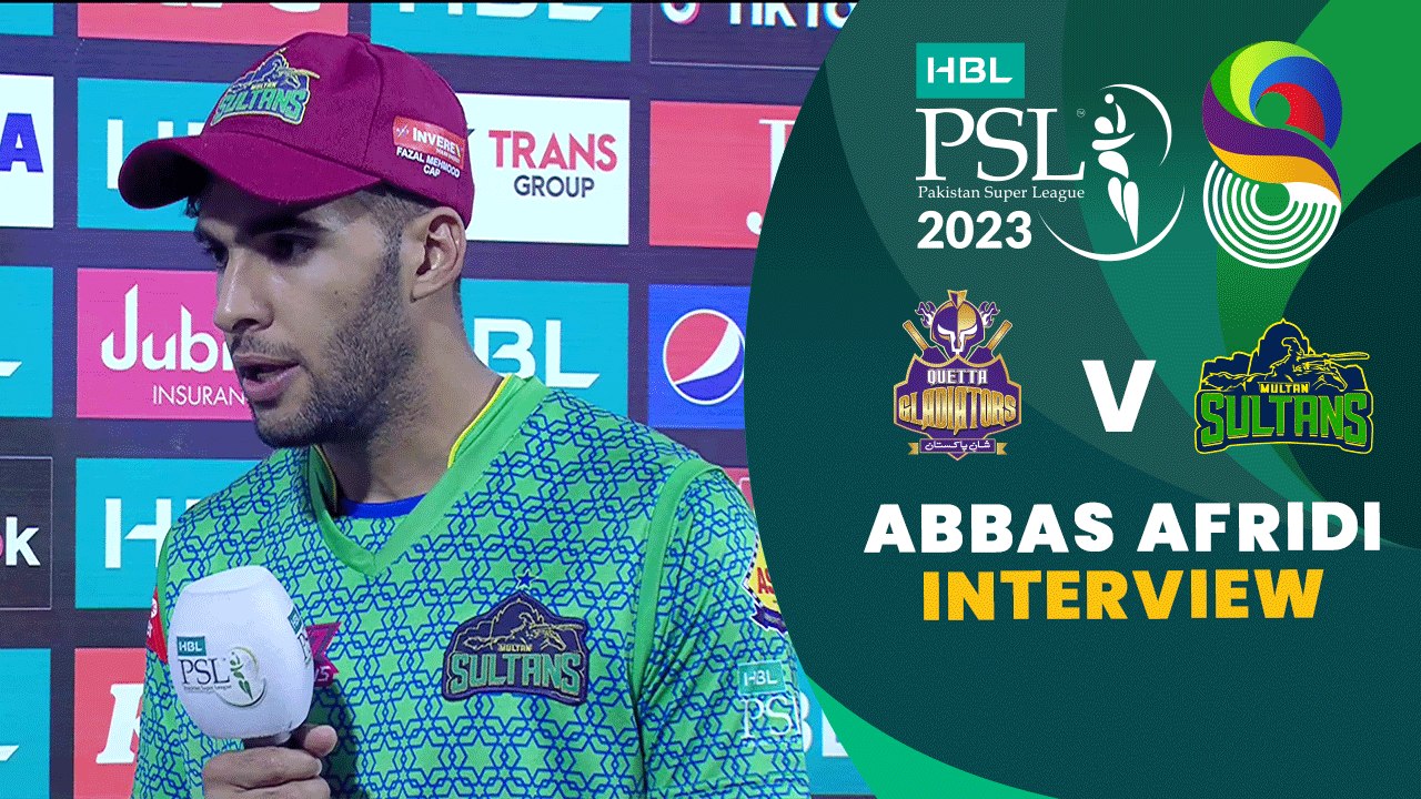Abbas Afridi Interview | Quetta Gladiators vs Multan Sultans | Match 28 | HBL PSL 8 | MI2T