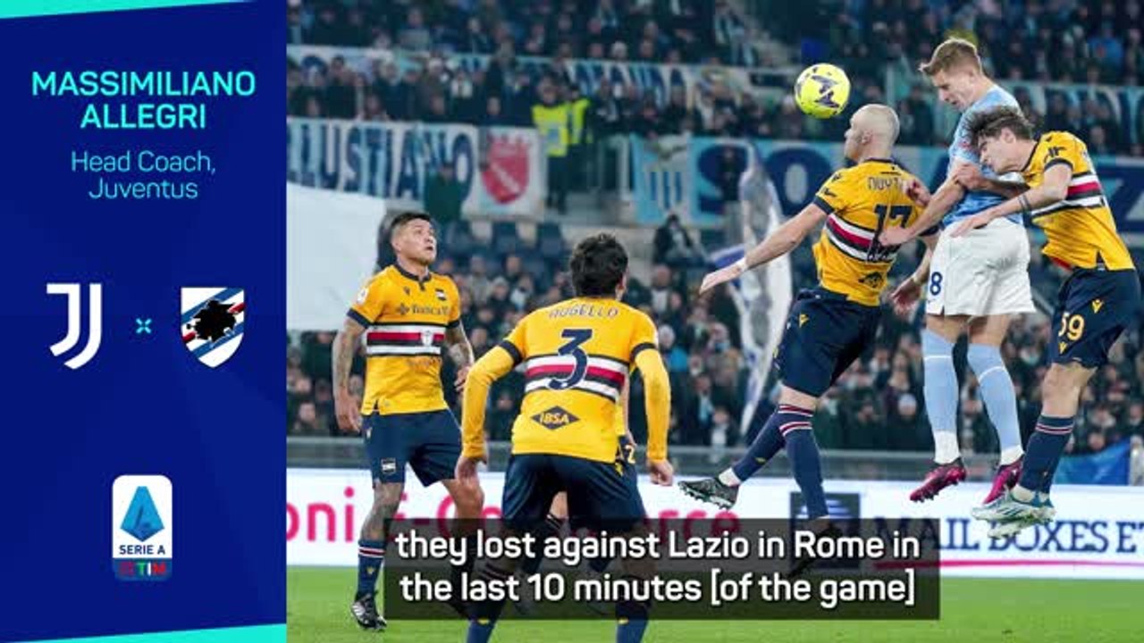 Allegri not underestimating Serie A strugglers Sampdoria