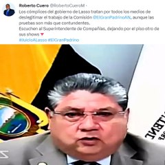 Los cómplices del gobierno de Lasso tratan por todos los medios de deslegitimar el trabajo de la Comisión.