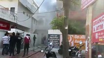 Bank branch fire, loss of lakhs