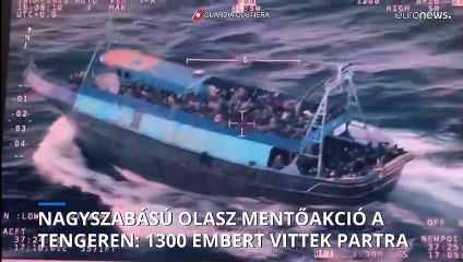 Nagyszabású olasz mentőakció a Földközi-tengeren