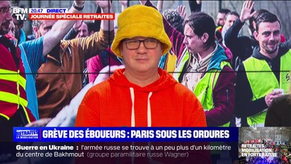 Ludovic Franceschet, éboueur en grève, à propos du gouvernement: "Travailler deux ans de plus ? C'est pas eux qui vont le faire, c'est nous"