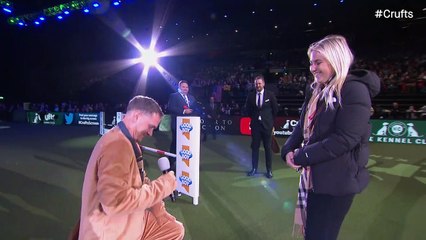 Sussex couple get engaged at Crufts