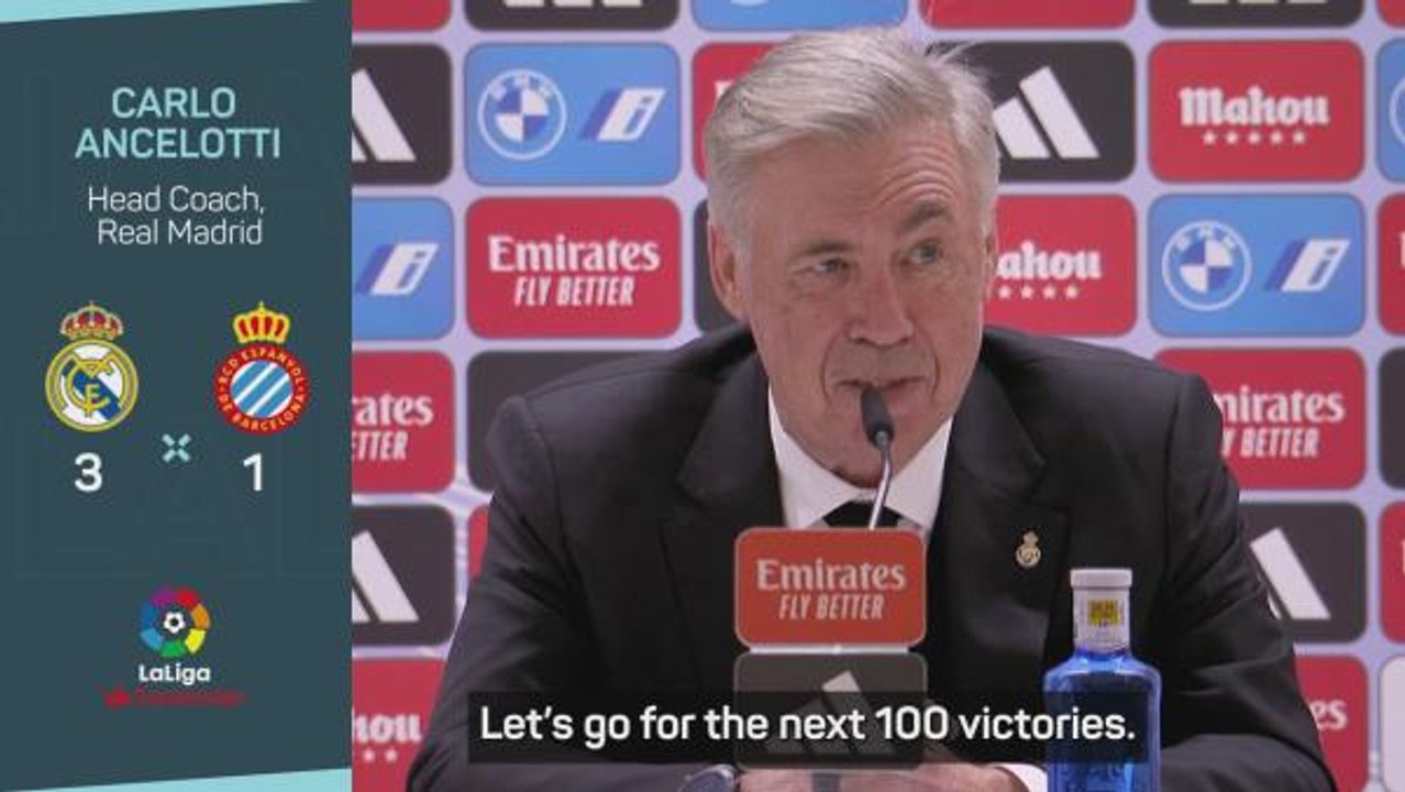 'Let's go for the next 100' - Ancelotti celebra...