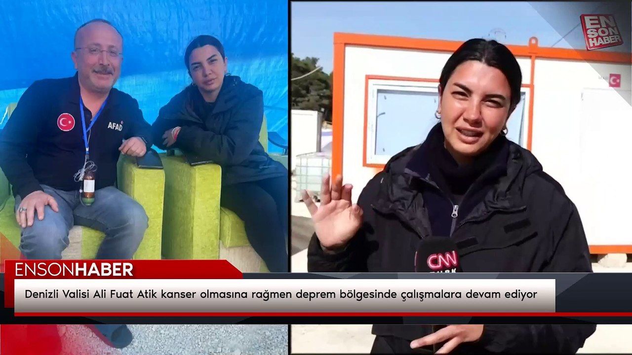 Denizli Valisi Ali Fuat Atik kanser olmasına rağmen deprem bölgesinde çalışmalara devam ediyor