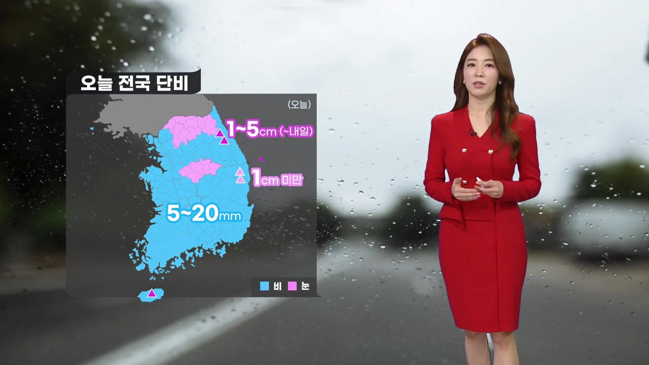 [날씨] 전국 단비 내리며 쌀쌀...미세먼지 사라져 / YTN
