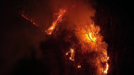 경남 하동군 산불 진화율 72%...진화 작업 재개 / YTN