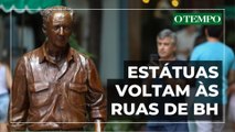 Estátuas de escritores voltam às ruas de Belo Horizonte
