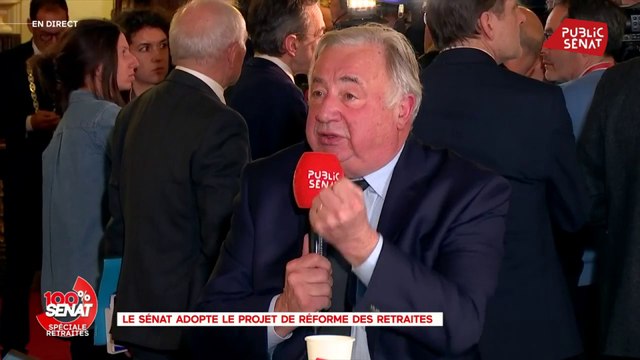 Retraites : Le Sénat a rempli sa mission constitutionnelle , salue Gérard Larcher