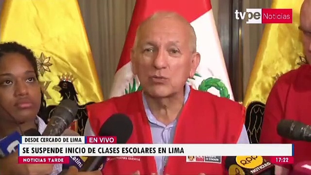 Óscar Becerra da a conocer que en Lima Metropolitana y Lima Regiones las clases serán el 20 de marzo.