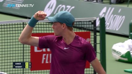 Indian Wells - Gasquet n'a pas fait le poids face à Sinner