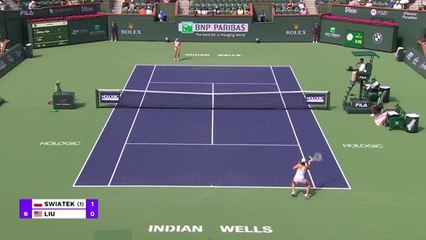 Swiatek drops just one game in win over Liu