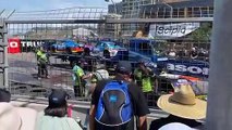 Clean up on Newcastle 500 track after massive crash in Aussie Racing Cars event at Newcastle Supercars | Newcastle Herald | March 12, 2023