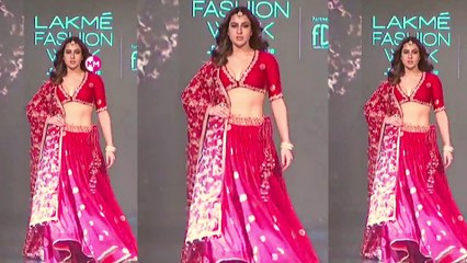Soo Bouncing Yaar Sara Ali Khan की कातिल खूबसूरती ने सबको हैरान कर डाला |at Lakme Fashion Week 2023