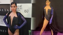 Lakme Fashion Wee 2023:Urfi Javed Black Monokini Look में  Ramp Walk पर बिखेरे जलवे Video Viral