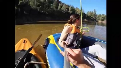 Bungee Jumper Ends Up Upside-Down