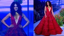 Lakme Fashion Week 2023: Taapsee Pannu Red Gown में Ramp Walk कर बिखेरे जलवे | Video Viral