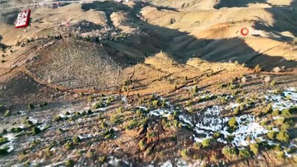Kahramanmaraş Berit dağındaki fay kırığı havadan görüntülendi