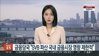 금융당국 "SVB 파산 국내 금융시장 영향 제한적"
