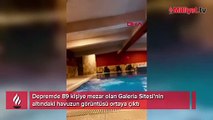 Depremde 89 kişiye mezar olan Galeria Sitesi’nin altındaki havuzun görüntüsü ortaya çıktı