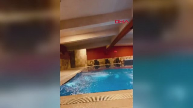 Kolonlarının kesildiği öne sürülen Galeria Sitesi'nin altındaki havuzun görüntüsü ortaya çıktı