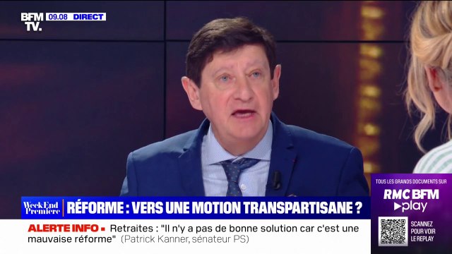 Patrick Kanner (PS): Il n'y aura pas de motion de censure partagée avec le RN