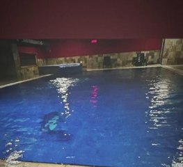 Kolonlarının kesildiği öne sürülen Galeria Sitesi'nin altındaki havuzun görüntüsü ortaya çıktı