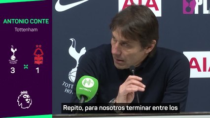 Conte: "Para nosotros terminar entre los cuatro primeros es como ganar la Premier"