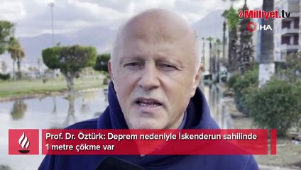İskenderun'da kıyı ile deniz birleşti! 1 metrelik çökme