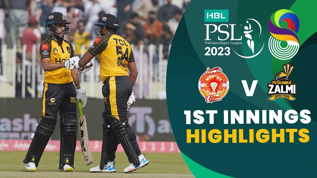 1st Innings Highlights | Islamabad United vs Peshawar Zalmi | Match 29 | HBL PSL 8 | MI2T