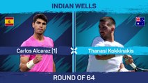 Alcaraz breezes into Indian Wells last 32 with win over Kokkinakis