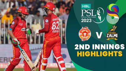 2nd Innings Highlights | Islamabad United vs Peshawar Zalmi | Match 29 | HBL PSL 8 | MI2T