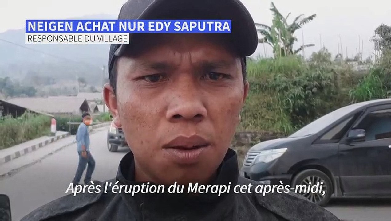 Indonésie: un village recouvert de cendres après une éruption du volcan Merapi