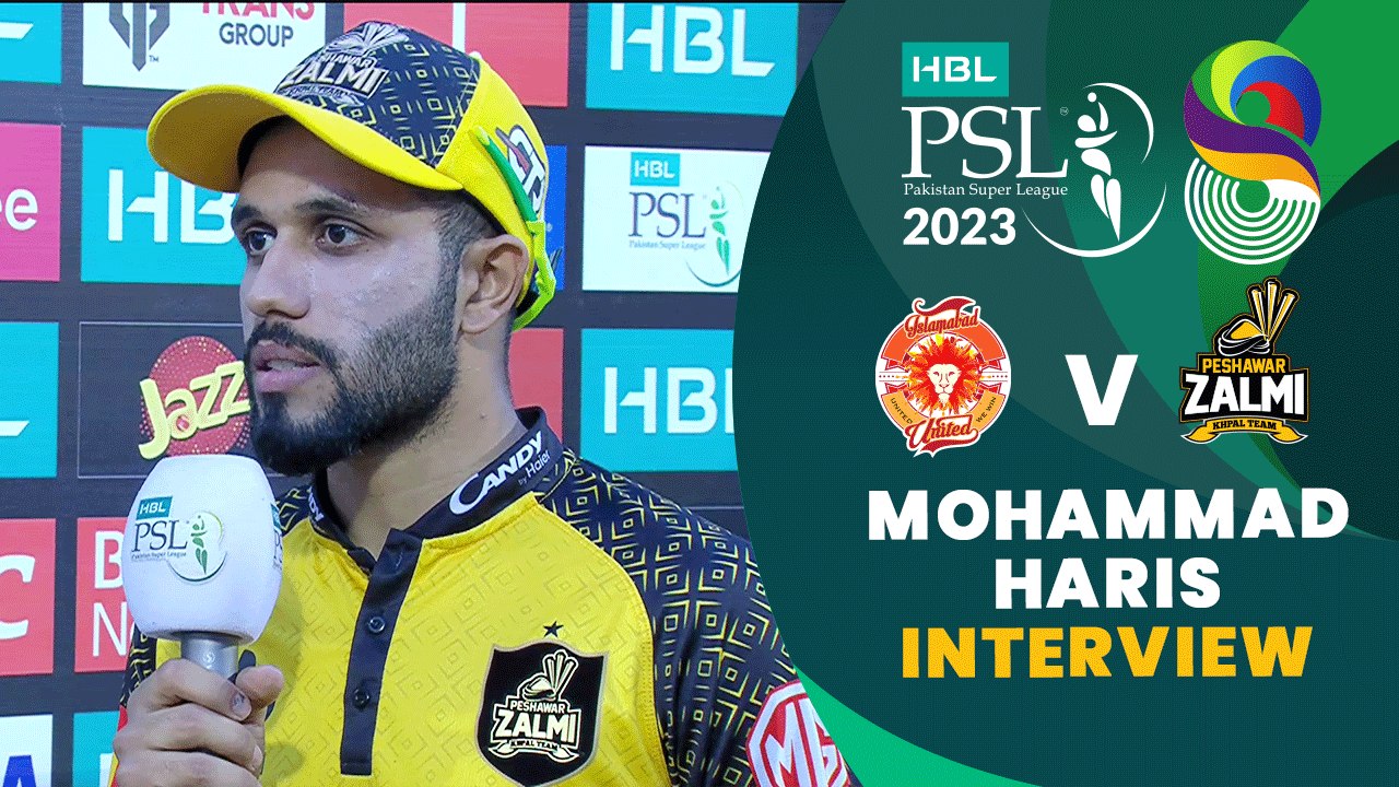 Mohammad Haris Interview | Islamabad United vs Peshawar Zalmi | Match 29 | HBL PSL 8 | MI2T