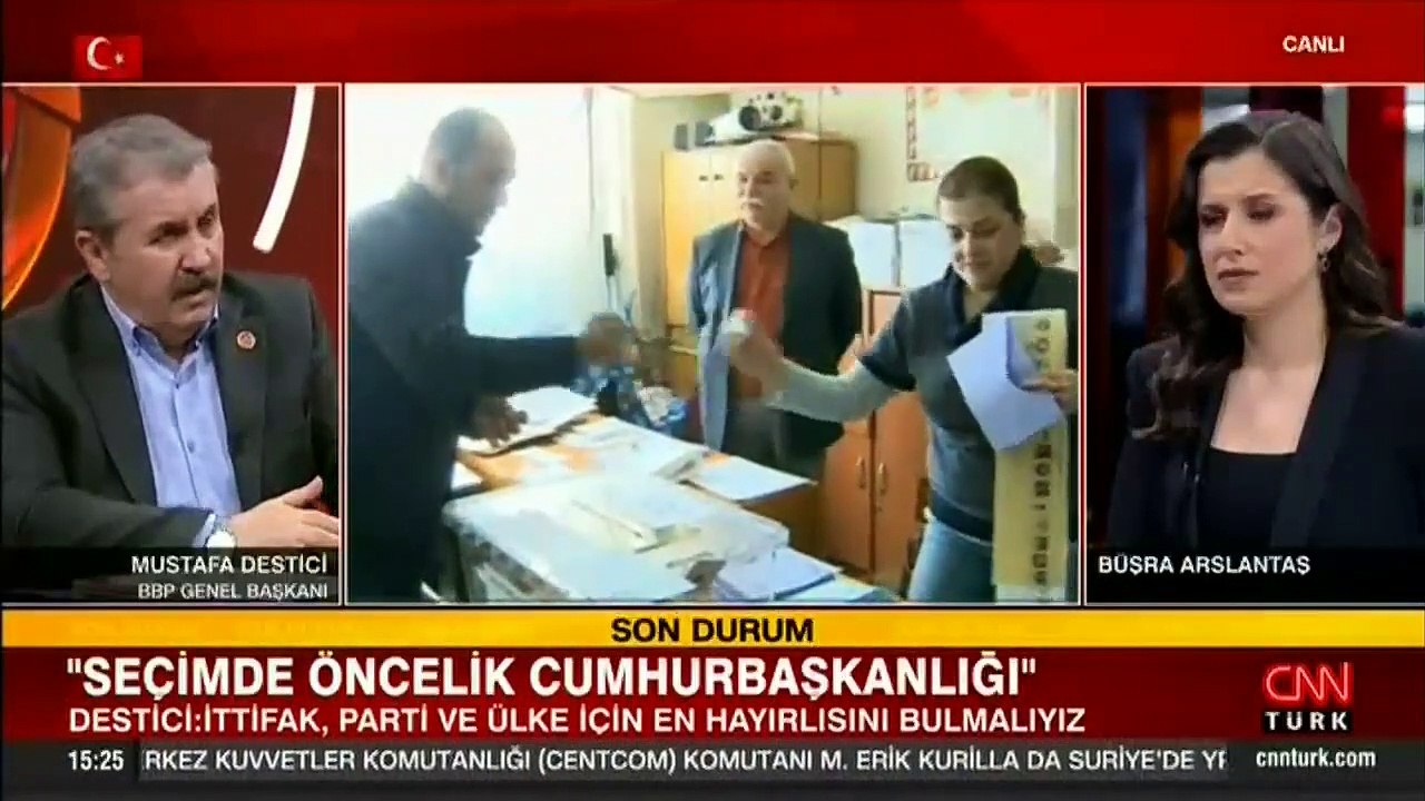 BBP Genel Başkanı Mustafa Destici CNN TÜRK'te soruları yanıtladı
