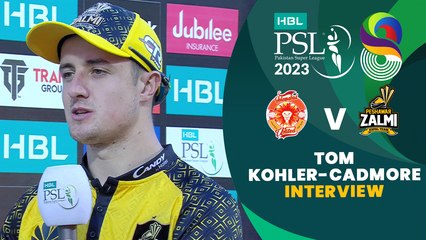 Tom Kohler-Cadmore Interview | Islamabad United vs Peshawar Zalmi | Match 29 | HBL PSL 8 | MI2T